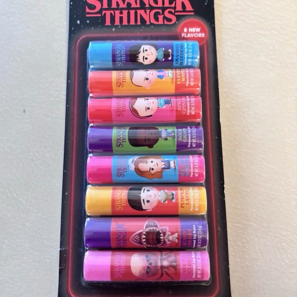 Stranger Things Lip Balm Set - Assorted Bright Colors
